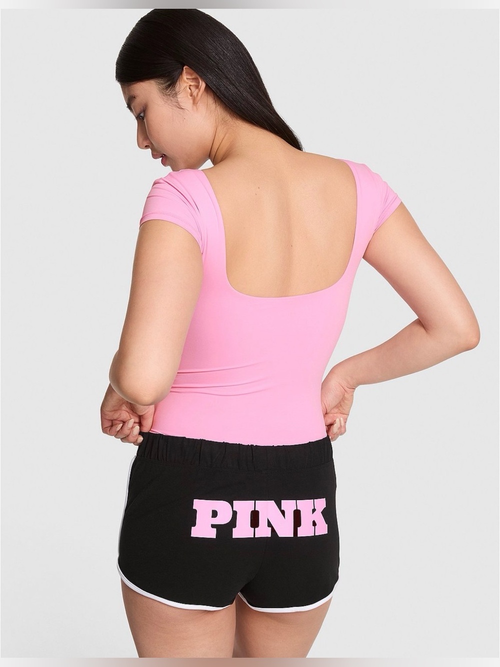 VS PINK Soft Modal Micro Shorts-Black-Large NWT🖤